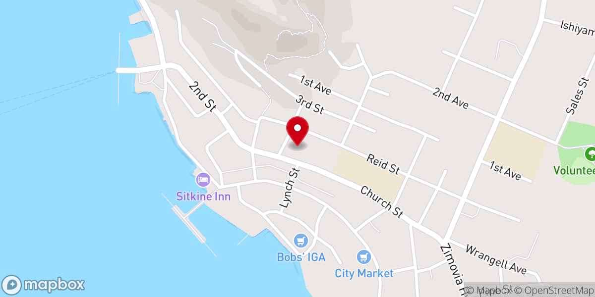 Map showing location of Saint Rose of Lima Church