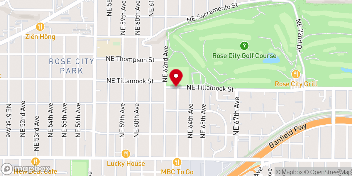 Map showing location of Bread of Life Christian Church in Portland