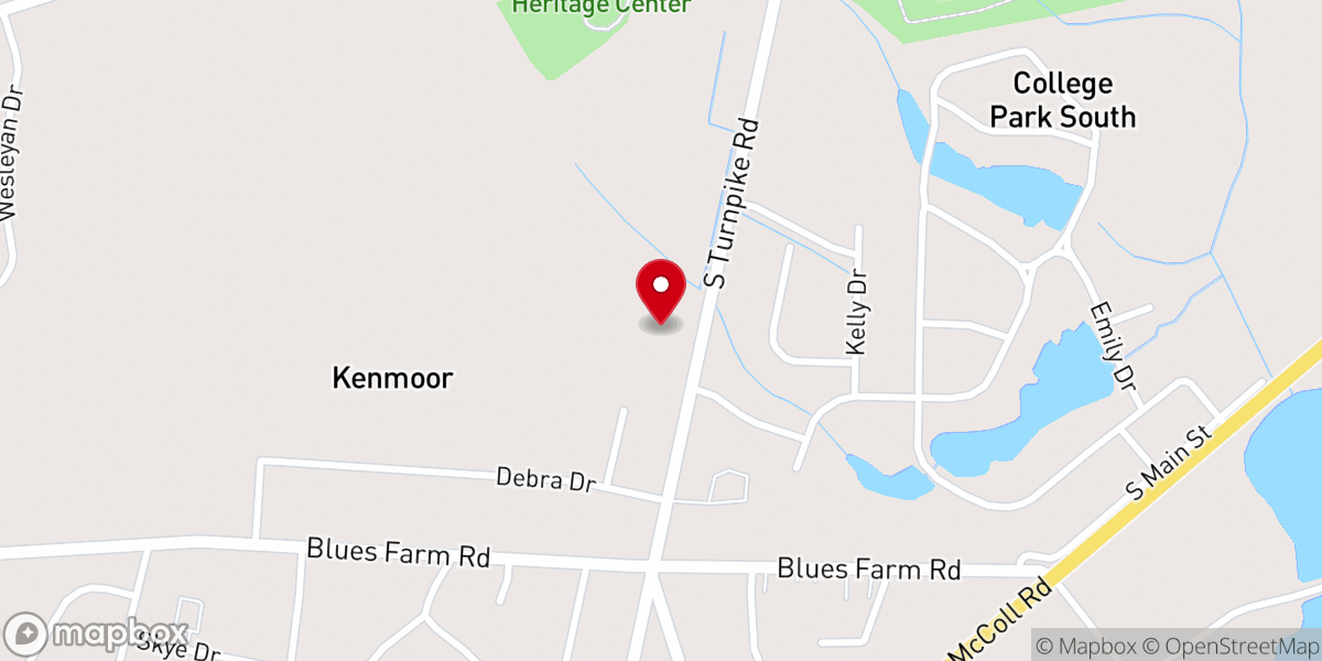 Map showing location of Saint Luke United Methodist Church