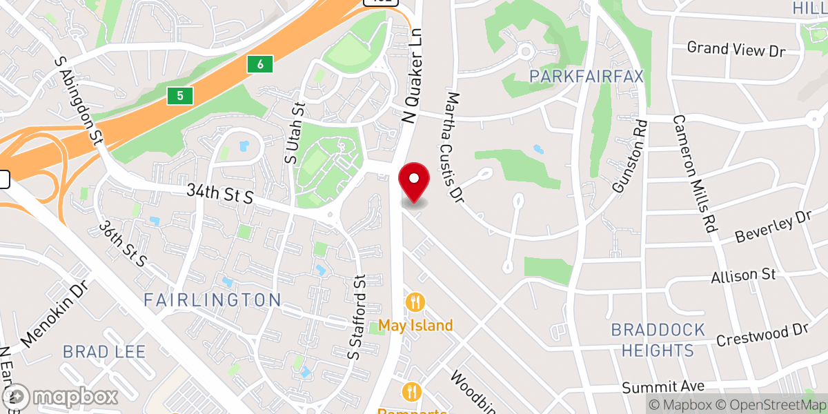 Map showing location of Fair-Park Baptist Church