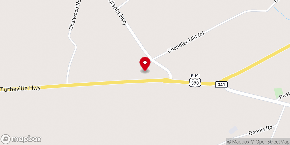 Map showing location of Bible Outreach Church