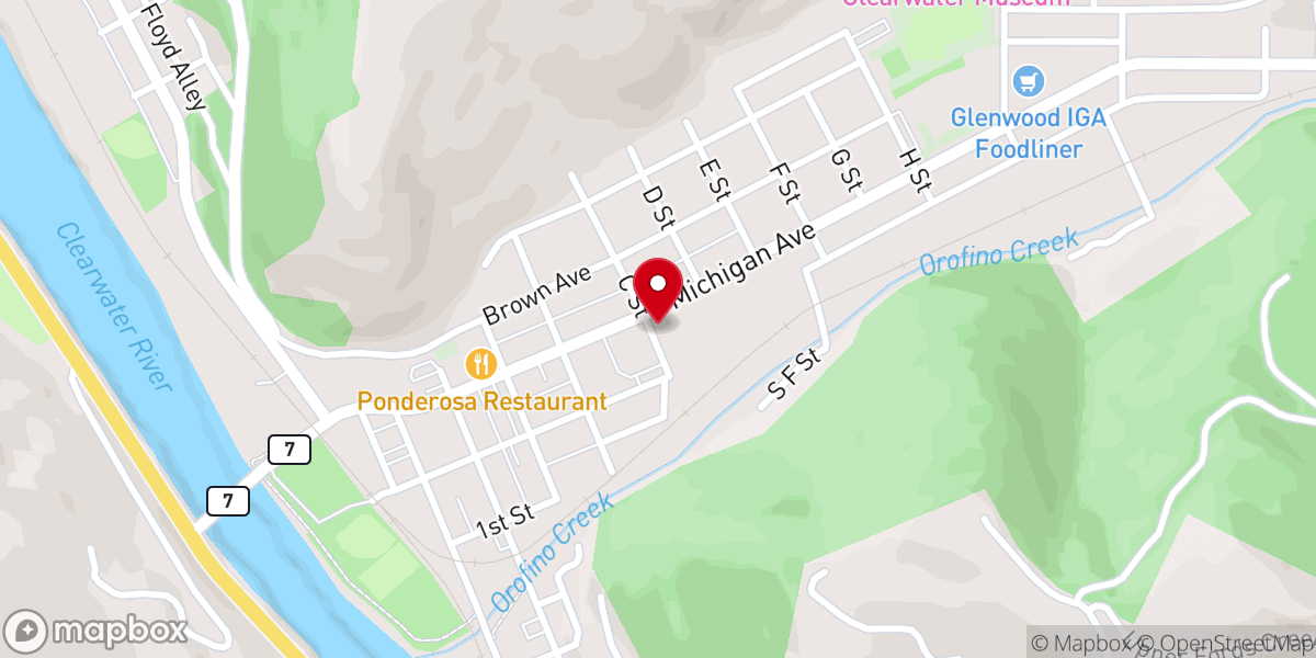 Map showing location of Christian Church