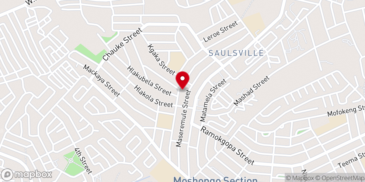 Map showing location of DM Robinson Chapel AME Church