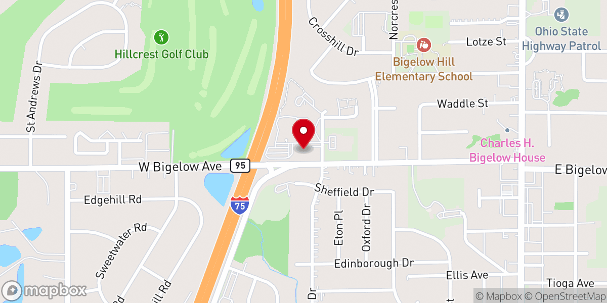 Map showing location of Upperroom Church of God