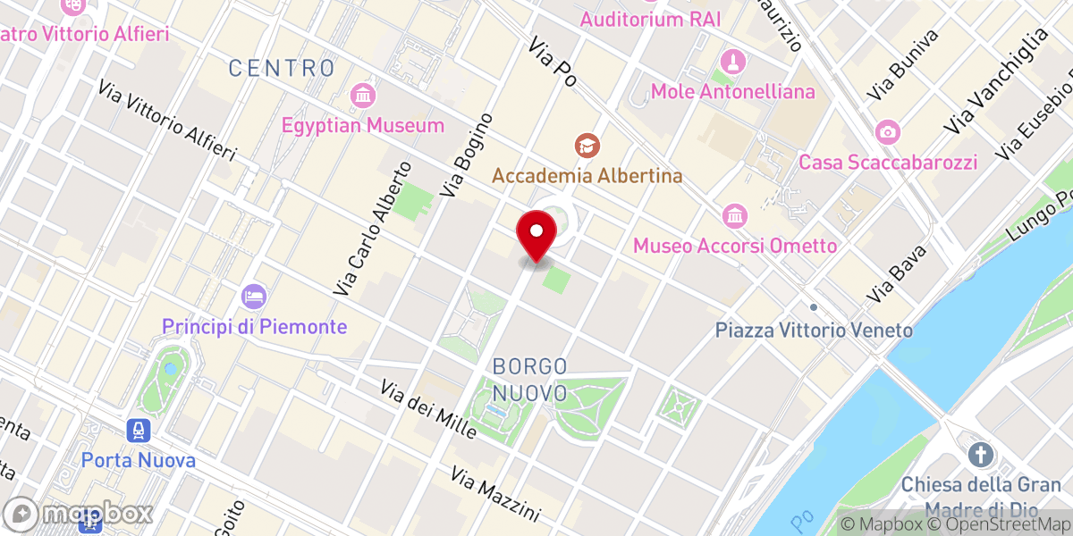 Map showing location of Chiesa della Santa Croce