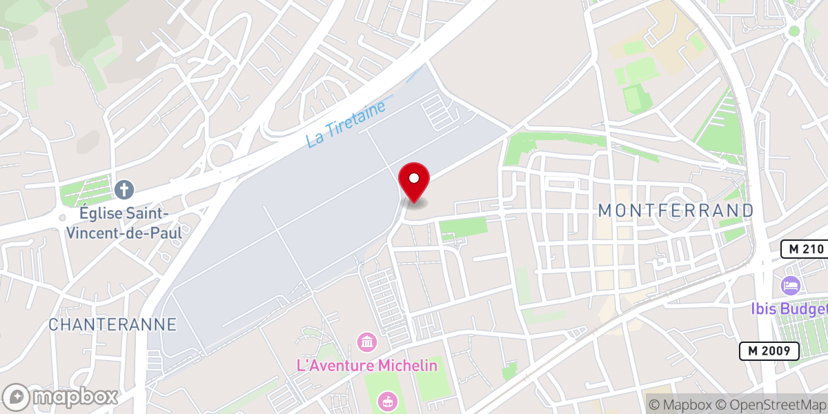 Map showing location of Eglise Adventiste du septième jour Clermont Auvergne