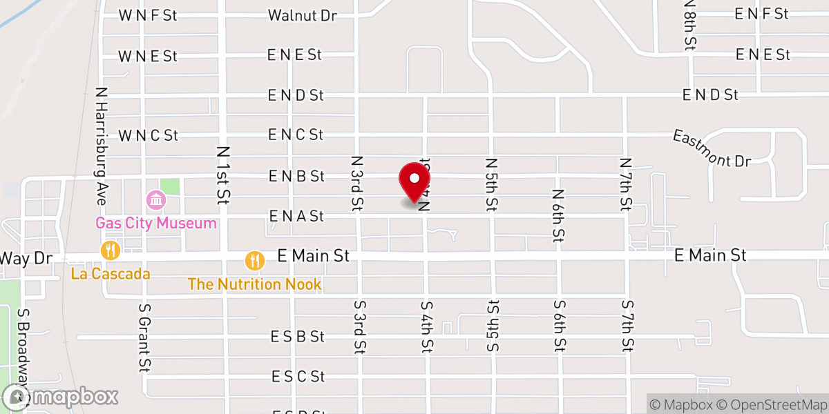 Map showing location of Holy Family Catholic Church