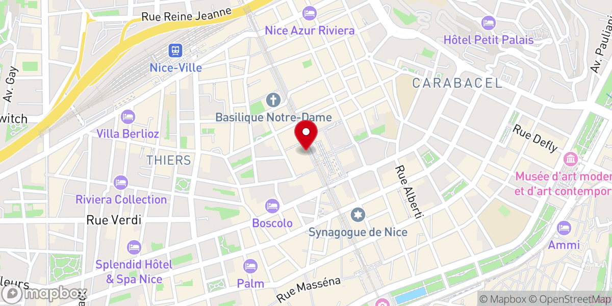 Map showing location of Dojo zen de Nice