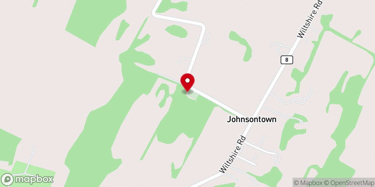 Map showing location of Johnsontown Church