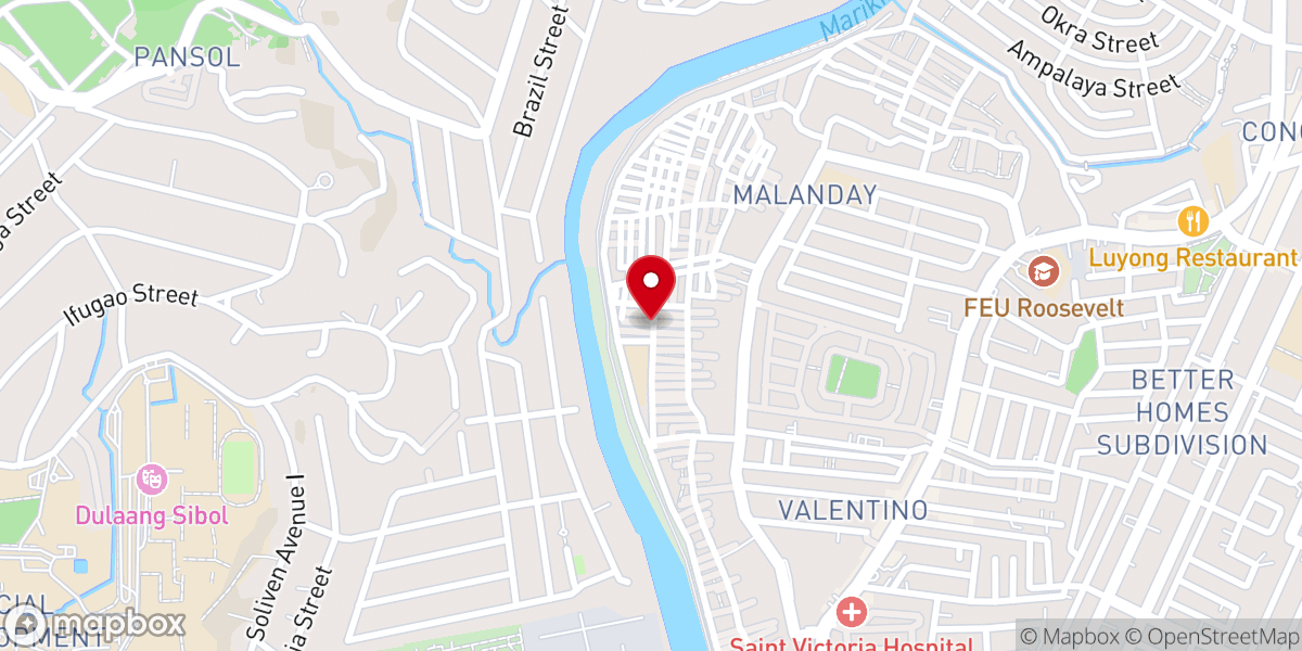 Map showing location of Saving Grace Baptist Church of Malanday