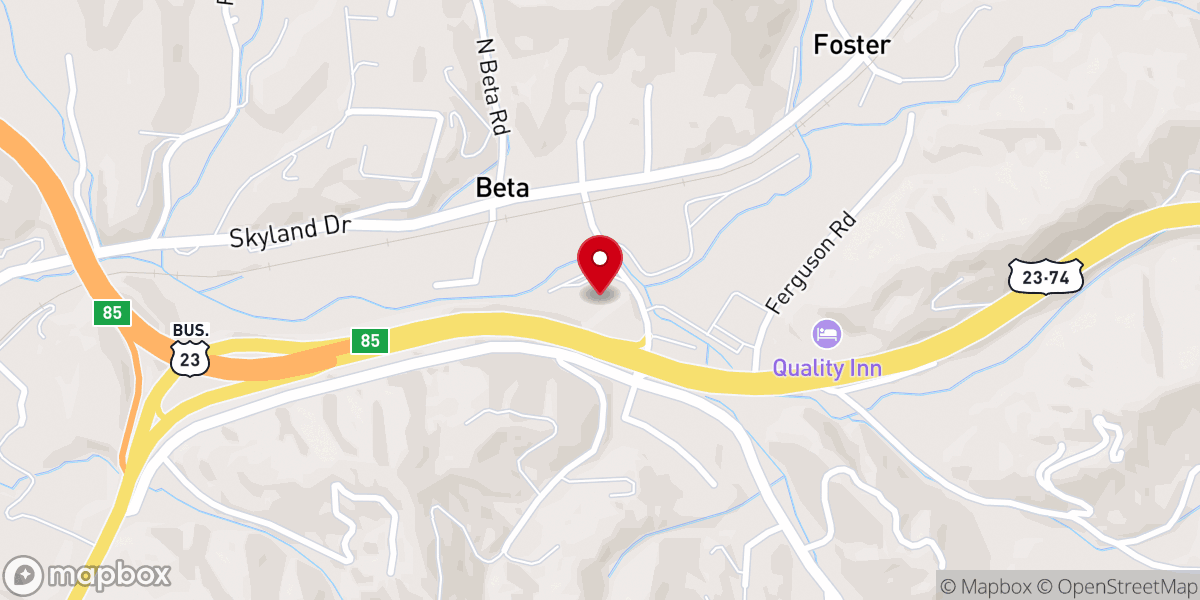 Map showing location of Scotts Creek Church