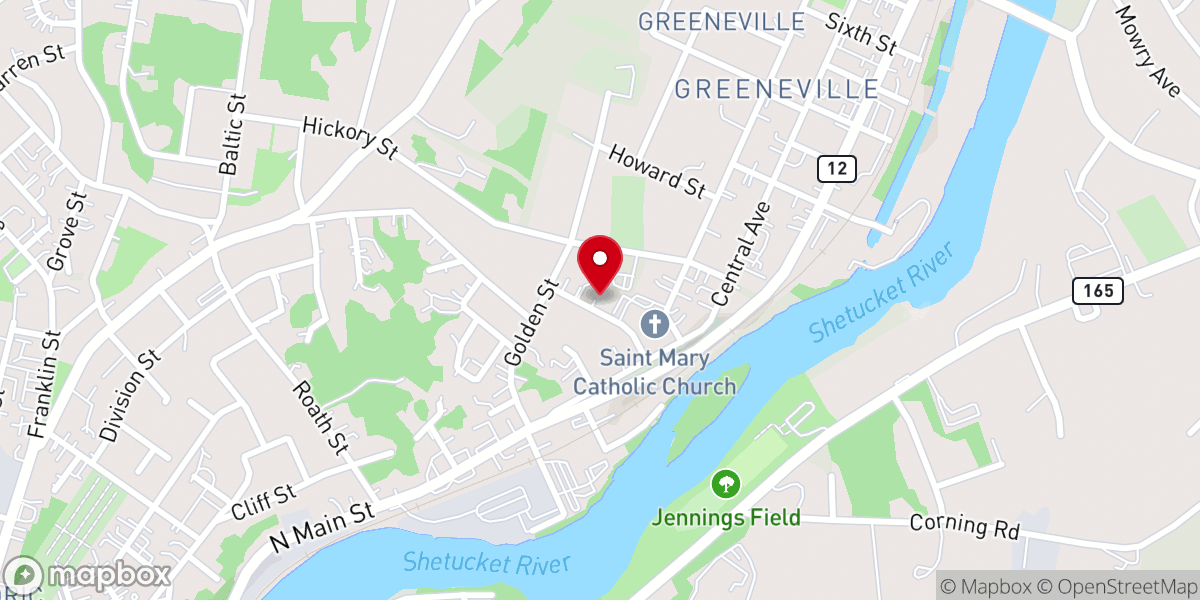 Map showing location of St Nicholas Orthodox Church