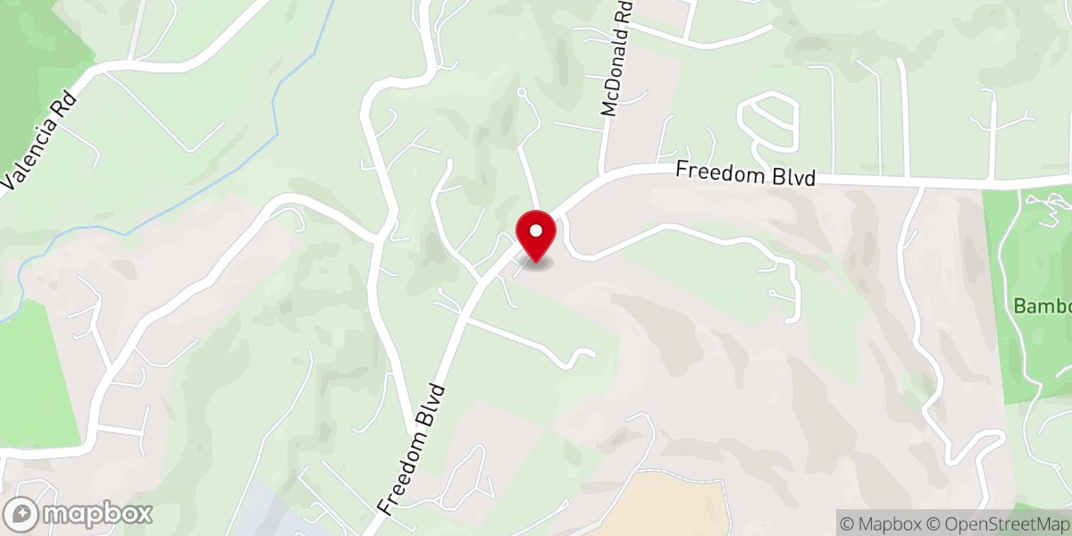 Map showing location of Unitarian Universalist Fellowship