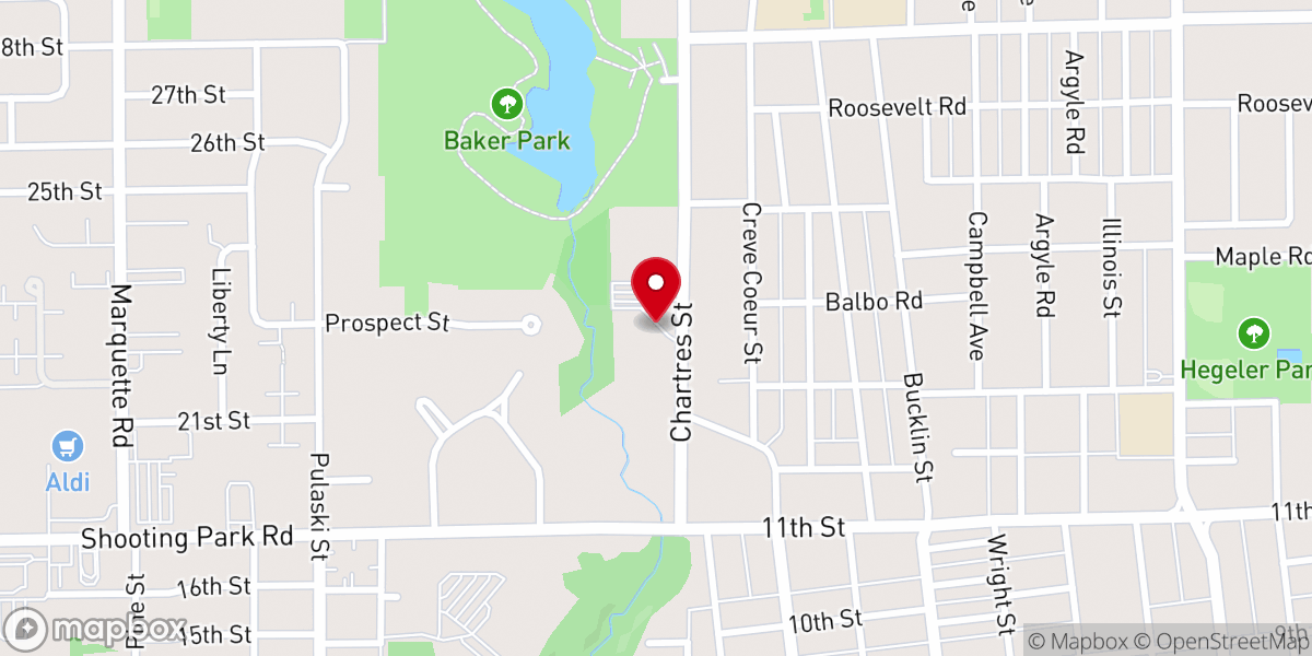 Map showing location of Grace United Methodist Church