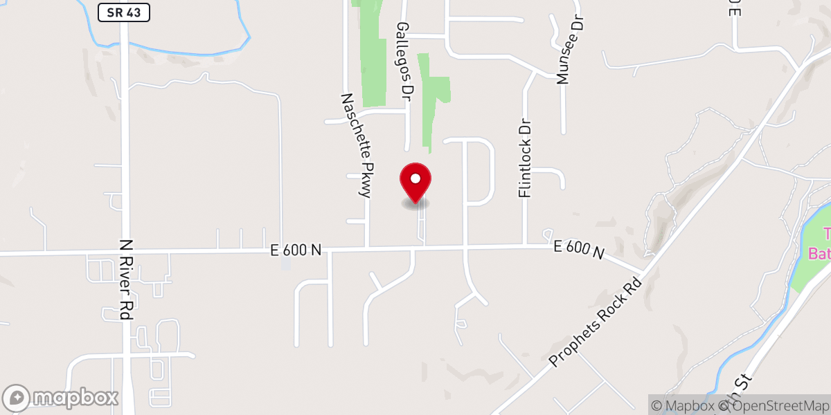 Map showing location of Battle Ground Bible Church