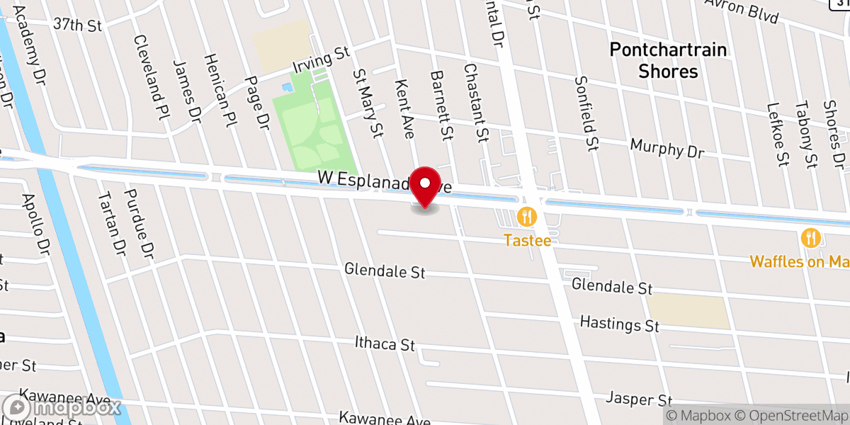 Map showing location of Good Shepherd Church