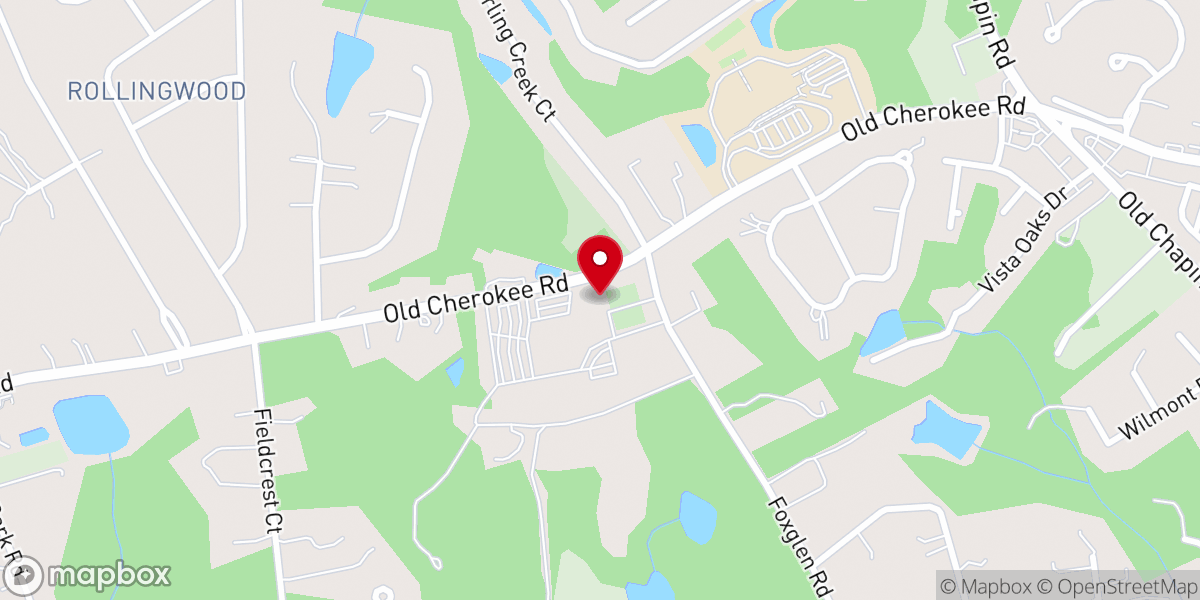 Map showing location of Mt. Horeb Church
