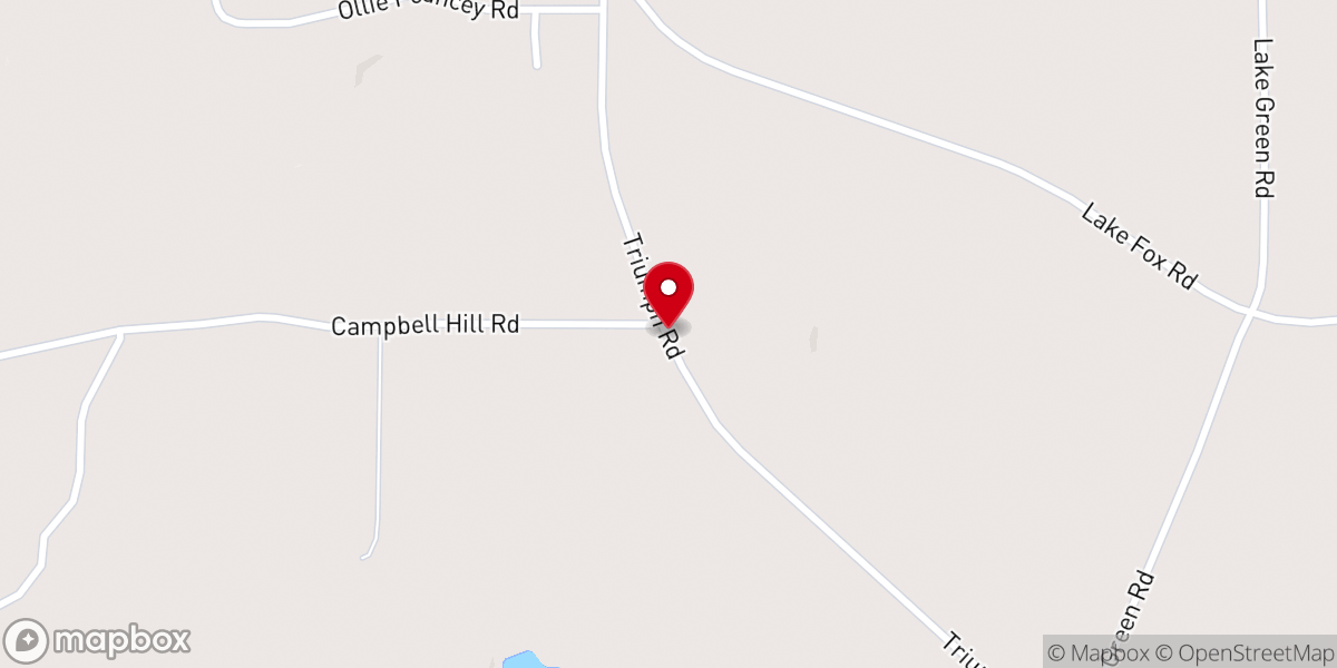 Map showing location of Mount Myrah Church