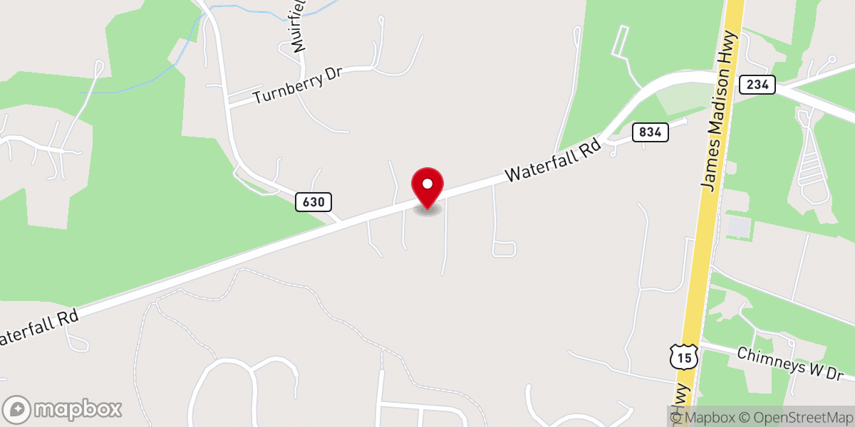 Map showing location of Christ Baptist Church