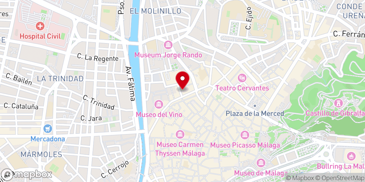 Map showing location of Hermandad de la Paloma