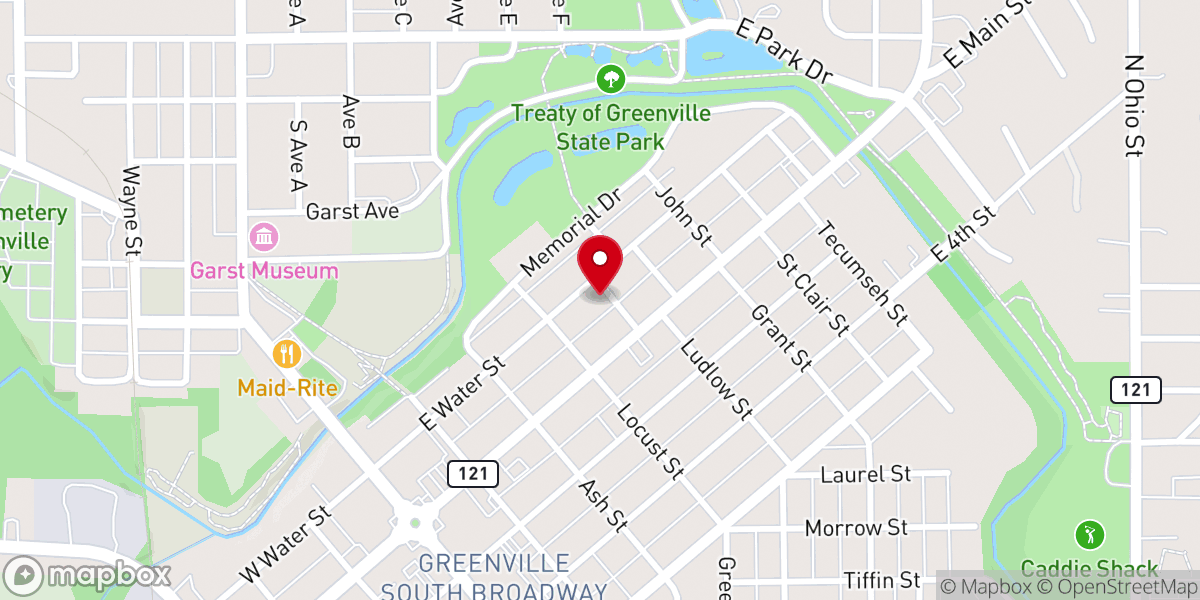 Map showing location of Grace Resurrection Community Center - Food Distribution Center