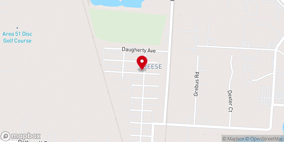 Map showing location of Reese Chapel Church of Christ