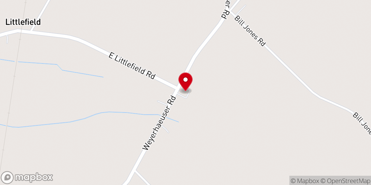 Map showing location of Elm Grove Church