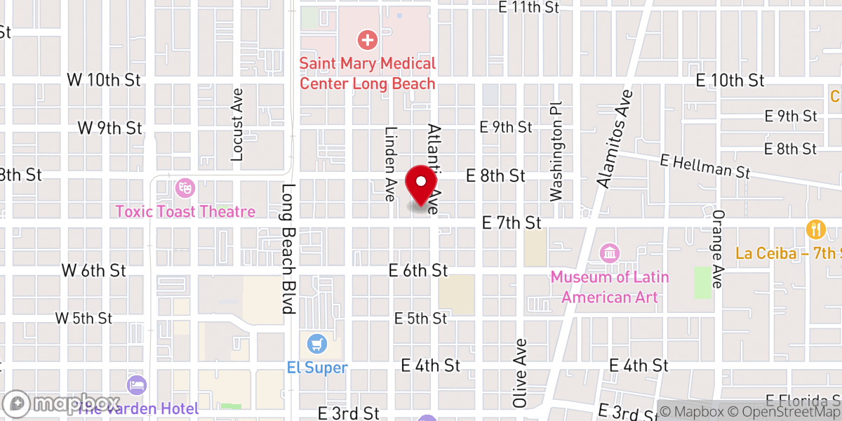 Map showing location of St Lukes Episcopal Church