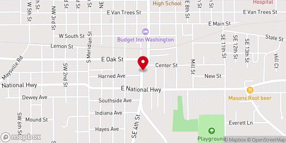 Map showing location of Beulah African Methodist Episcopal Church Inc
