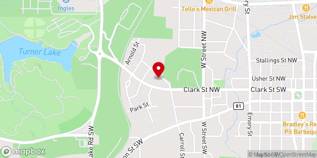 Map showing location of Church of the Good Shepherd Episcopal