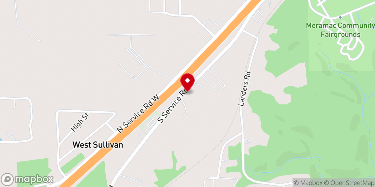 Map showing location of Pentecostal Worship Center