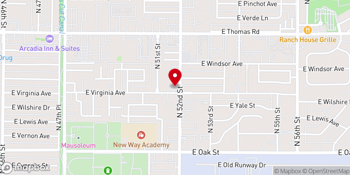 Map showing location of Landmark Apostolic Church