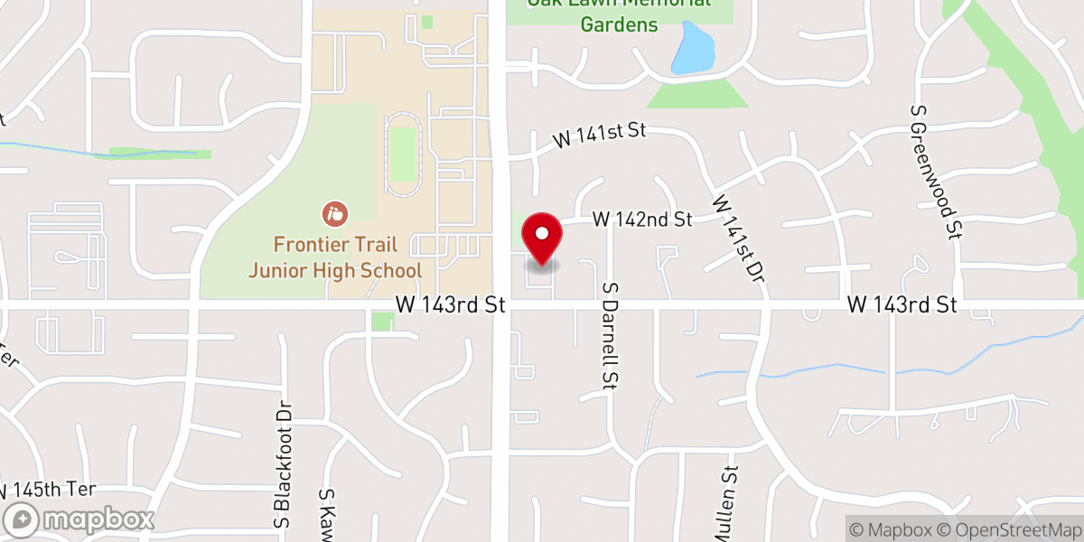 Map showing location of Penwell-Gabel Cremations, Funerals & Receptions