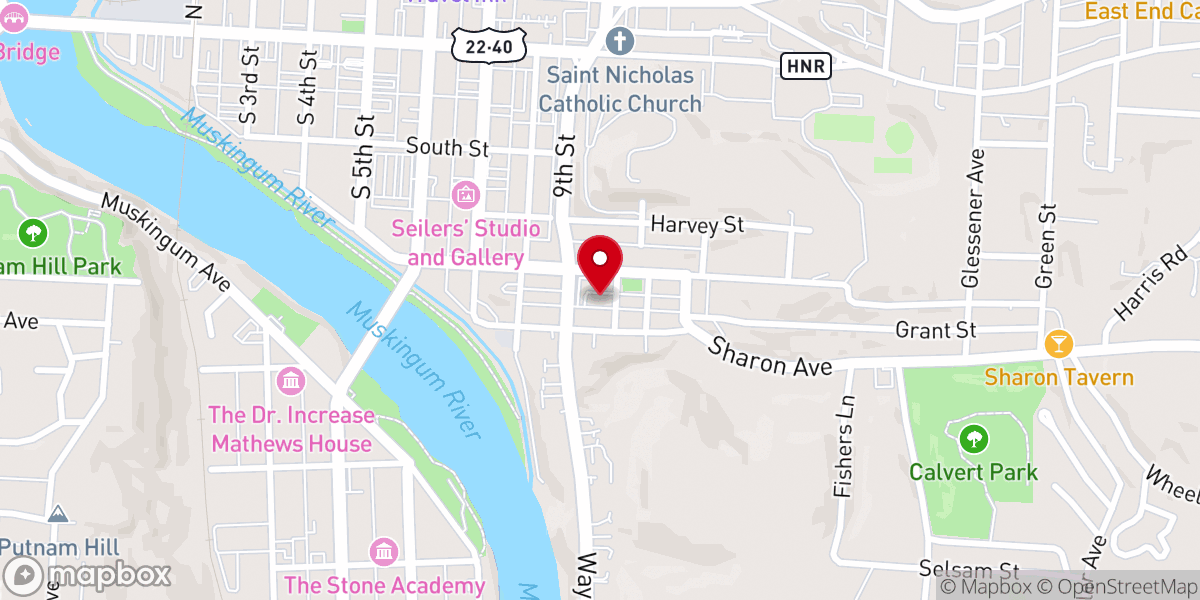 Map showing location of Eastside Community Ministry