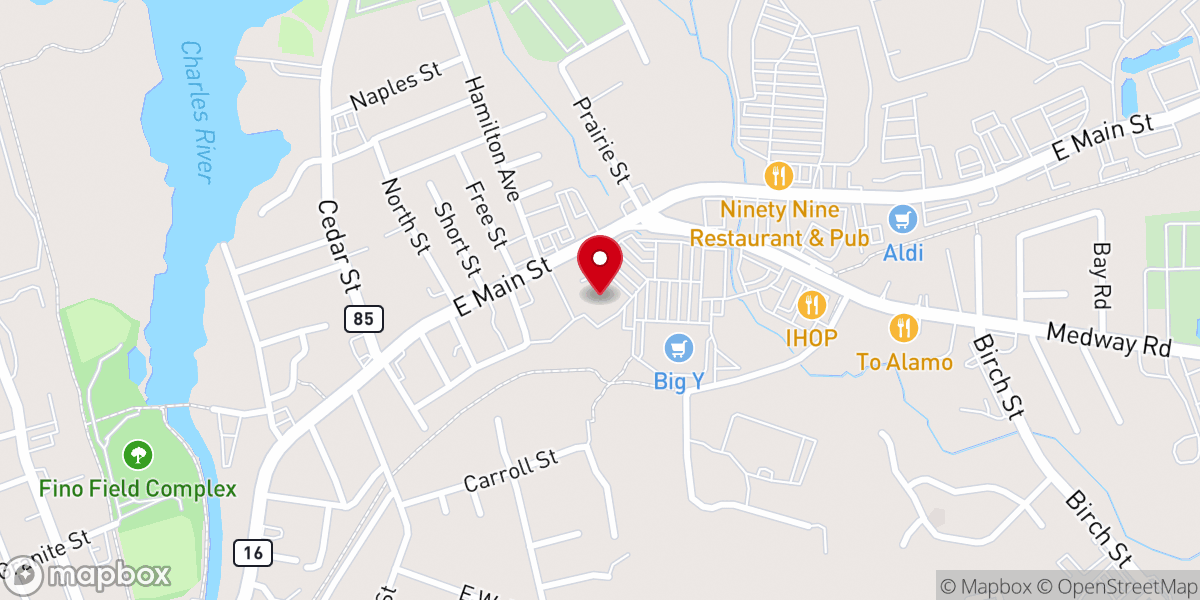 Map showing location of Be The Light Church
