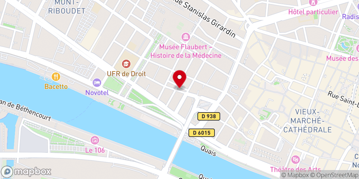 Map showing location of Chapelle Saint olav