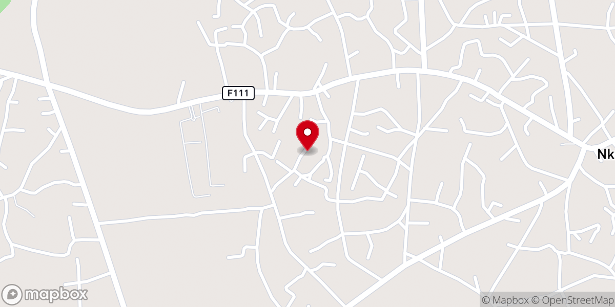 Map showing location of RCCG, NKWERRE