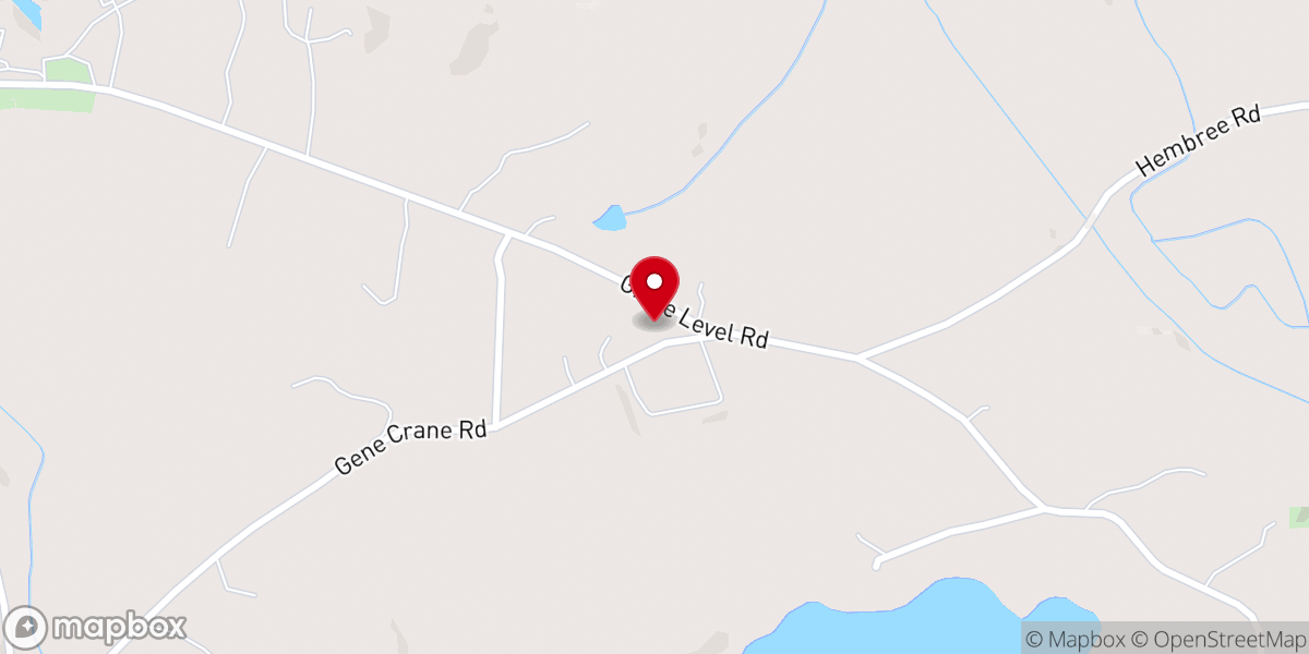 Map showing location of Bush River Baptist Church