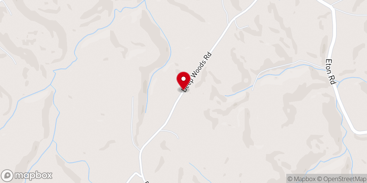 Map showing location of Lynville Ridge Church