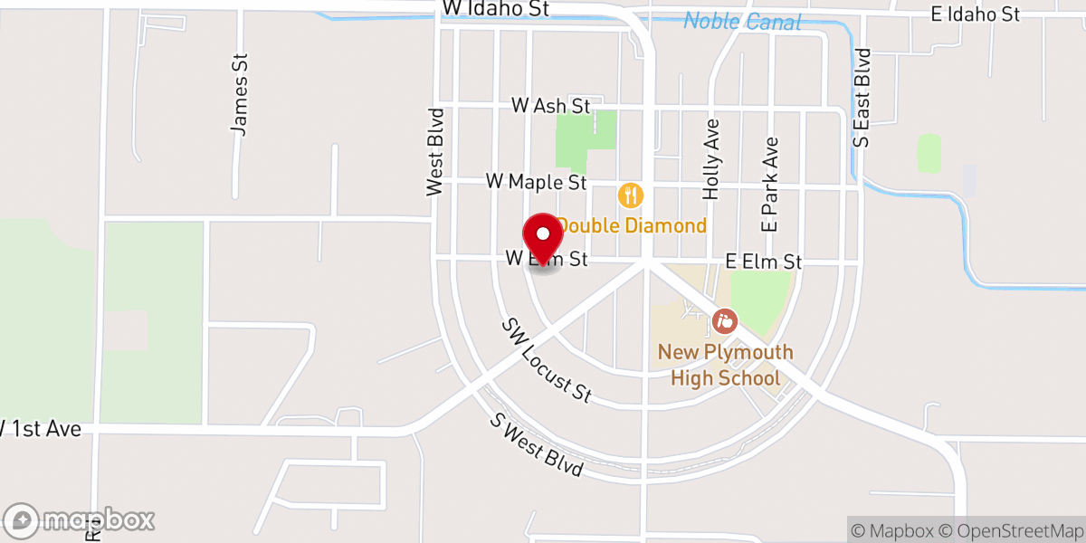 Map showing location of Our Lady of Guadalupe Roman Catholic Church