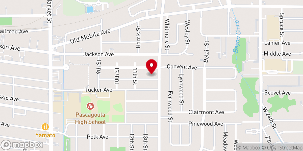 Map showing location of Assembly of Praise