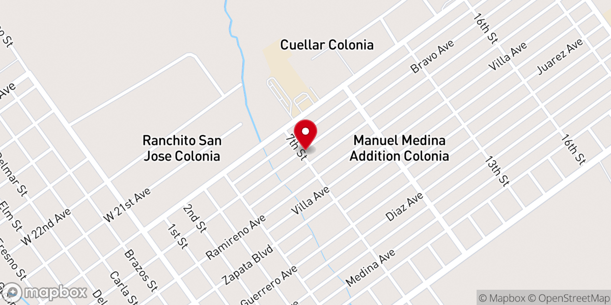 Map showing location of Iglesia Jesús es mi Luz y mi Salvación