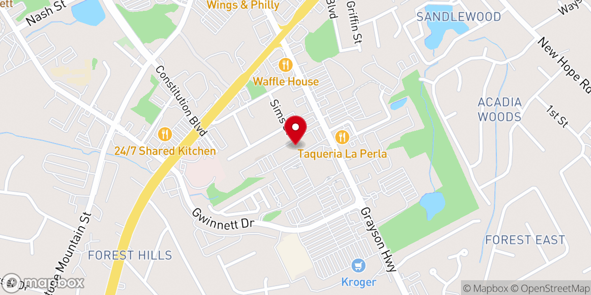 Map showing location of Saint Lawrence Catholic Church
