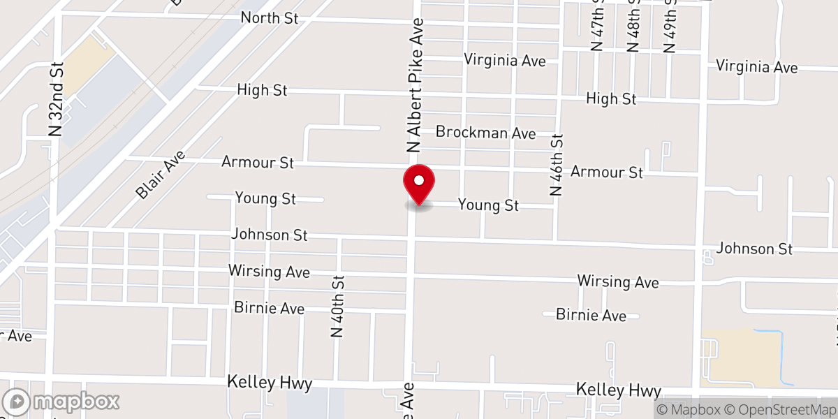 Map showing location of Quinn Chapel AME Church