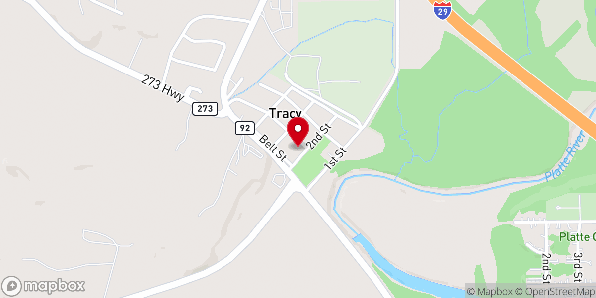 Map showing location of New Life Baptist Church