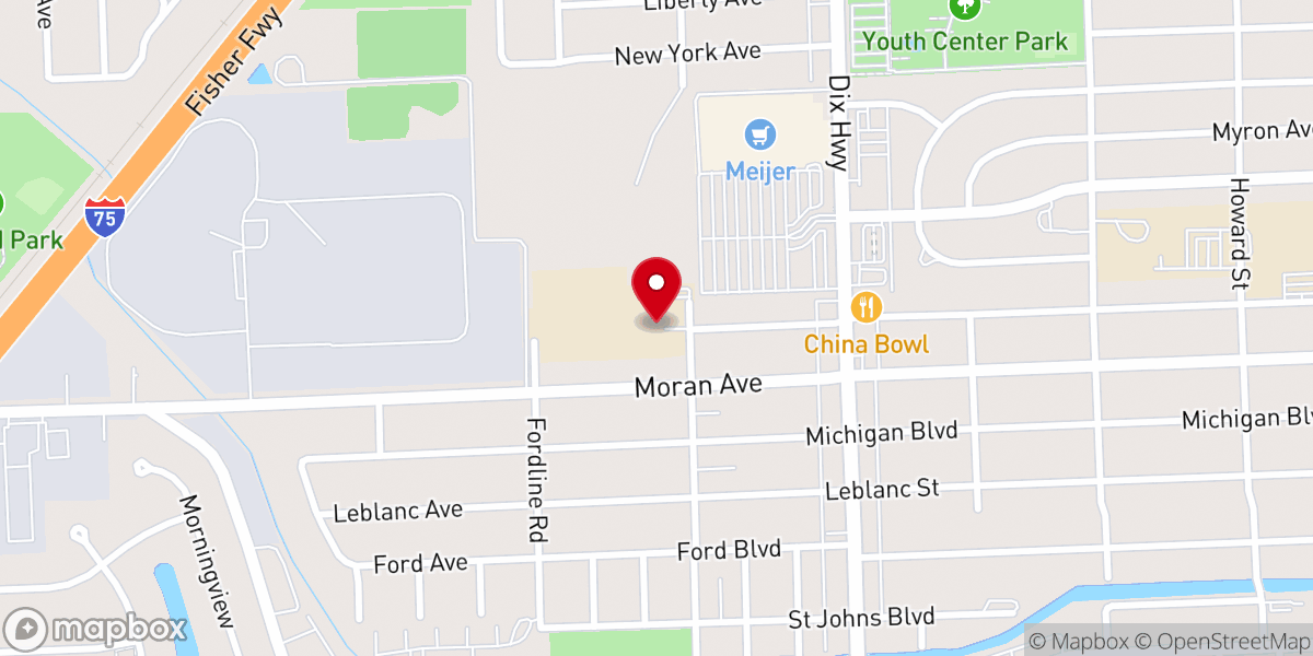 Map showing location of Blessed Hope