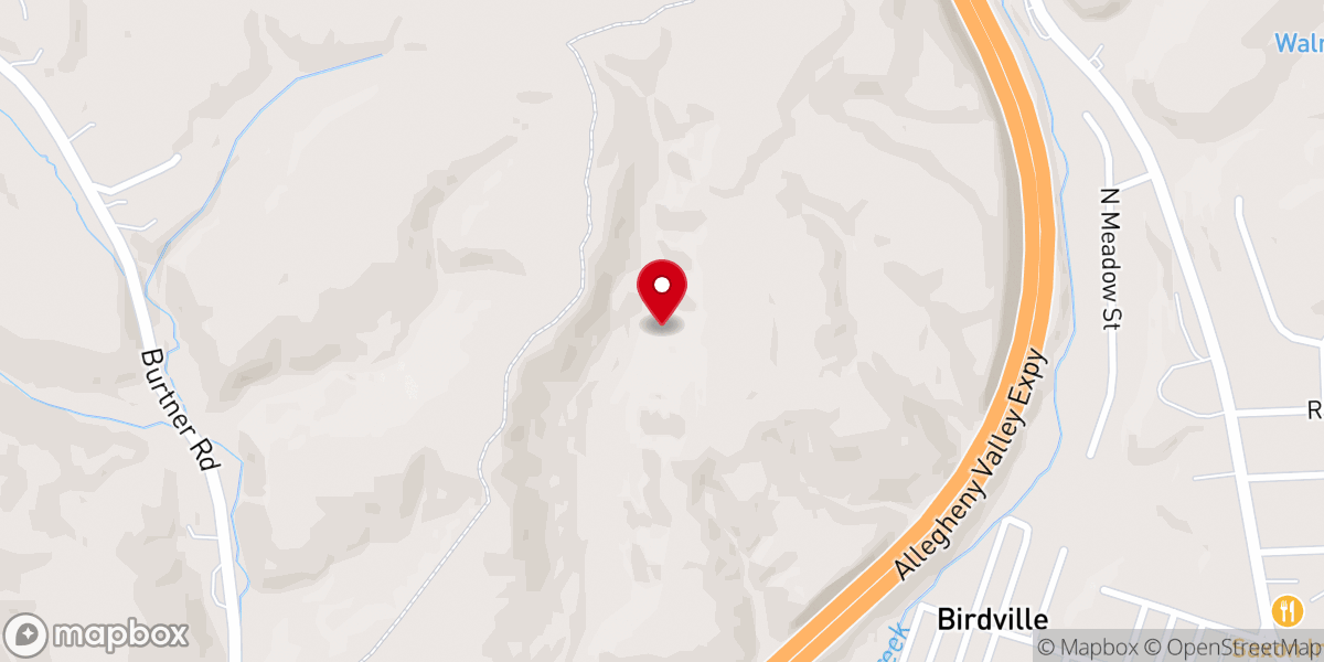 Map showing location of Pittsburgh and Tarentum Camp Meeting Association