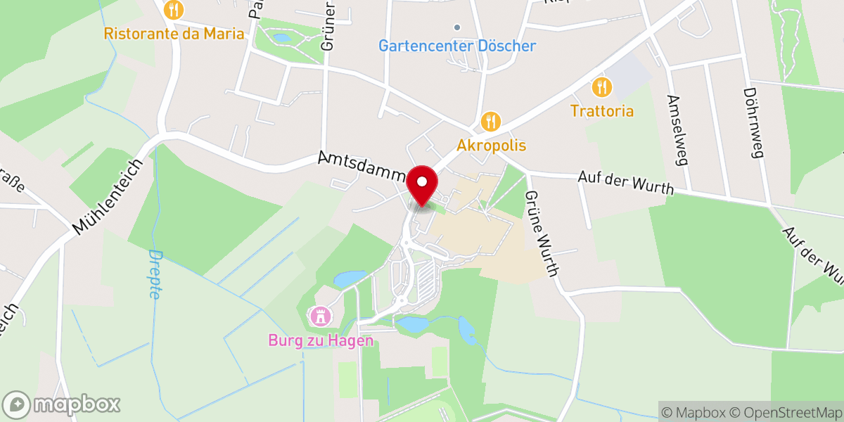 Map showing location of Gemeinde Hagen im Bremischen