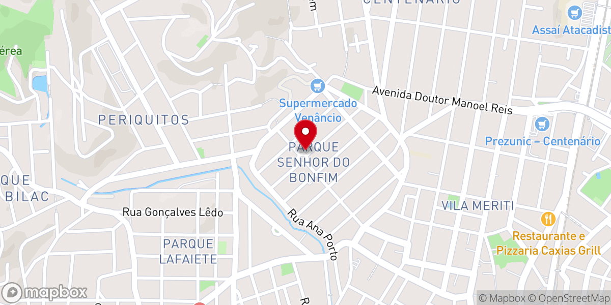 Map showing location of Comunidade Católica Senhor do Bonfim