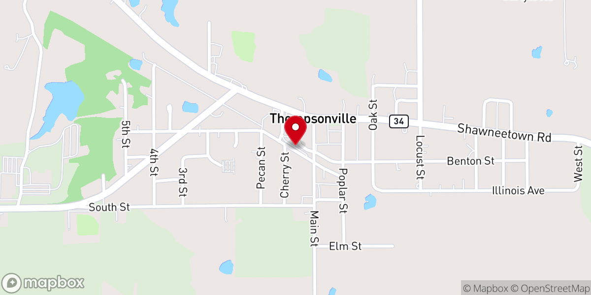 Map showing location of Cave Township Road District